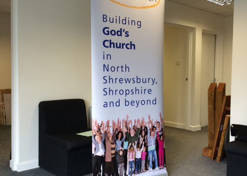 Pop Up or Pull Up banner Shrewsbury